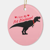 Ich Liebe mein Haustier Dinosaurier Keramik Ornament (Links)