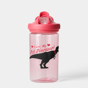 Ich Liebe mein Haustier Dinosaurier Trinkflasche