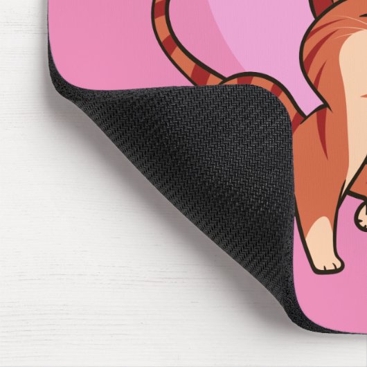 Ich Liebe mein Haustier | Katze und Hund Mousepad (Ecke)