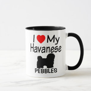 Ich Liebe mein Havanese Hund Tasse