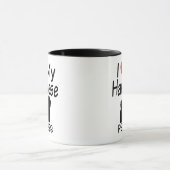 Ich Liebe mein Havanese Hund Tasse (Zentrum)