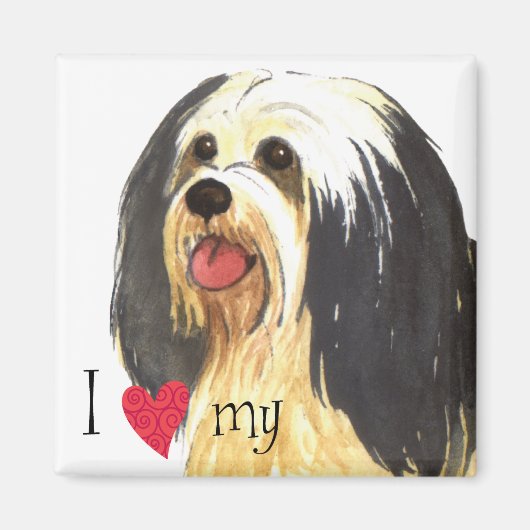 Ich Liebe mein Havanese Magnet (Vorne)