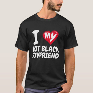 Ich Liebe mein heiß schwarzer Freund I Red Heart B T-Shirt