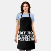 Ich Liebe mein heißer Autistischer Freund BF Autis Schürze (Getragen)
