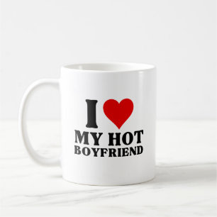 Ich Liebe mein heißer Freund, ich höre meinen heiß Kaffeetasse