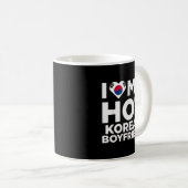 Ich Liebe mein heißer koreanischer Freund Niedlich Kaffeetasse (VorderseiteRechts)