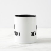 Ich Liebe mein Held Tasse (Zentrum)