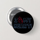 Ich Liebe mein Herz Button (Vorne & Hinten)
