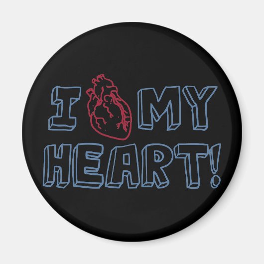 Ich Liebe mein Herz Magnet (Vorne)