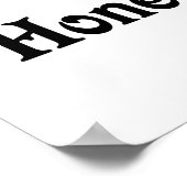 Ich Liebe mein Honey Bunny Poster (Ecke)