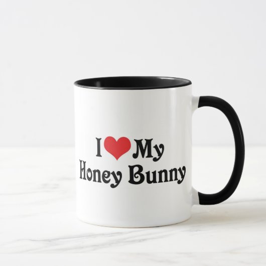 Ich Liebe mein Honey Bunny Tasse (Rechts)