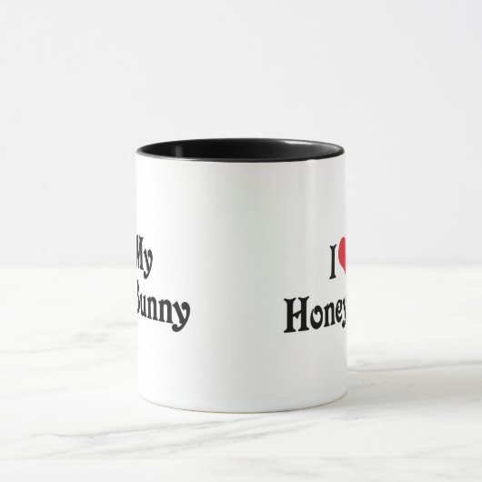 Ich Liebe mein Honey Bunny Tasse (Zentrum)