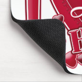 Ich Liebe mein Honig rot - Herz Mousepad (Ecke)