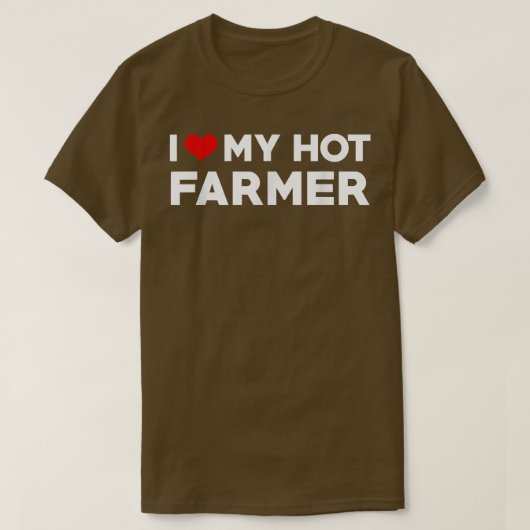 Ich Liebe mein Hot Bauer Boyfriend Couple Matching T-Shirt (Design vorne)