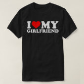 Ich Liebe mein Hot Girlfriend Shirt GF I Hebe My H (Design vorne)
