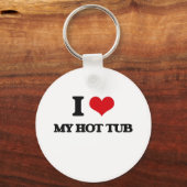 Ich Liebe mein Hot Tub Schlüsselanhänger (Vorderseite)