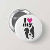 Ich Liebe mein Hund! Button (Vorne & Hinten)