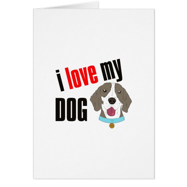 Ich Liebe Mein Hund Cartoon (Vorne)