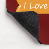 Ich Liebe mein Hund | Dog Bone Mousepad (Ecke)