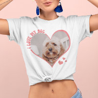 Ich Liebe mein Hund Herz Foto Weiß