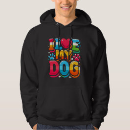 Ich Liebe mein Hund Hoodie