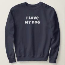 Ich LIEBE MEIN HUND in Weiß - FrauenSweatshirt