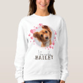 Ich Liebe mein Hund / Katzen-Zitat mit benutzerdef Sweatshirt (Vorderseite)