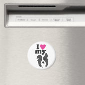 Ich Liebe mein Hund! Magnet (In Situ (Geschirrspüler))