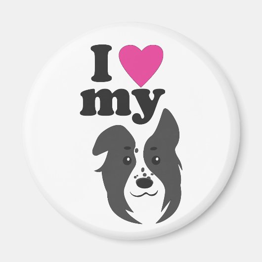 Ich Liebe mein Hund! Magnet (Vorne)