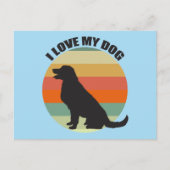 Ich Liebe mein Hund Niedlich Golden Retriever Suns Postkarte (Vorderseite)