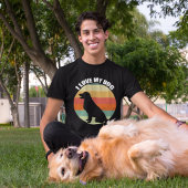 Ich Liebe mein Hund Niedlich Golden Retriever Suns T-Shirt