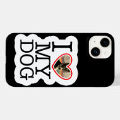 Ich Liebe mein Hund Personalisiert Case-Mate iPhone Hülle (Rückseite (Horizontal))
