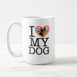 Ich Liebe mein Hund Personalisiert Kaffeetasse