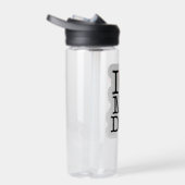 Ich Liebe mein Hund Personalisiert Trinkflasche (Rechts)