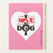 "ICH LIEBE MEIN HUND" PLANER (Rückseite)