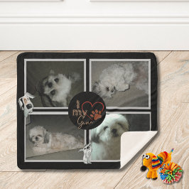 Ich Liebe mein Hund Sherpa Blanket Sherpadecke