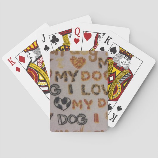 Ich Liebe mein Hund Spielkarten (Rückseite)