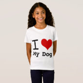 Ich Liebe mein Hund T-Shirt (Vorne ganz)