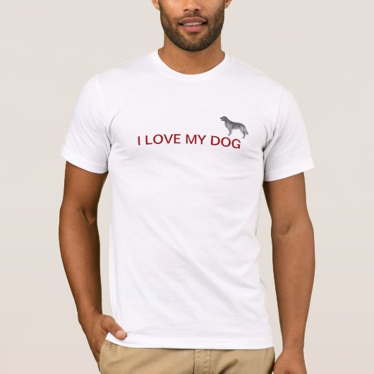 ICH LIEBE MEIN HUND T-Shirt (Vorderseite)