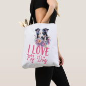 Ich Liebe mein Hund Tasche (Von Nahem)