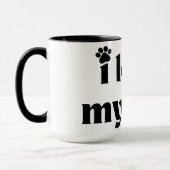 Ich Liebe mein Hund Tasse (Links)