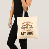 Ich Liebe mein Hund Tragetasche (Vorderseite (Produkt))