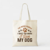 Ich Liebe mein Hund Tragetasche (Rückseite)
