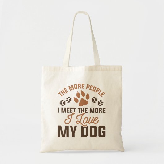 Ich Liebe mein Hund Tragetasche (Vorne)