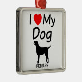 Ich Liebe mein Hund Weihnachtsschmuck (Rechts)