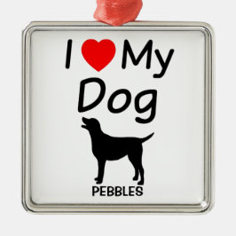 Ich Liebe mein Hund Weihnachtsschmuck