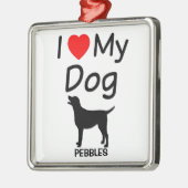 Ich Liebe mein Hund Weihnachtsschmuck (Links)