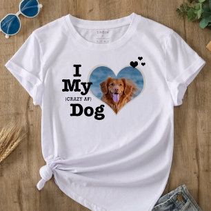 Ich Liebe mein Hund   Witziger Personalisierter Te T-Shirt