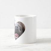 Ich Liebe mein Hundebüt-Foto Kaffeetasse (Mittel)