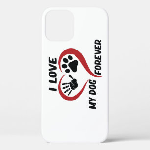 Ich Liebe mein Hundeschwerfer Kissen Case-Mate iPhone Hülle